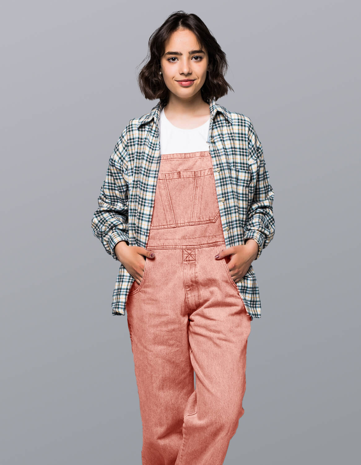 Denim jump suit